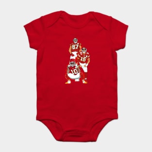 kc chiefs fans - RED Baby Bodysuit
